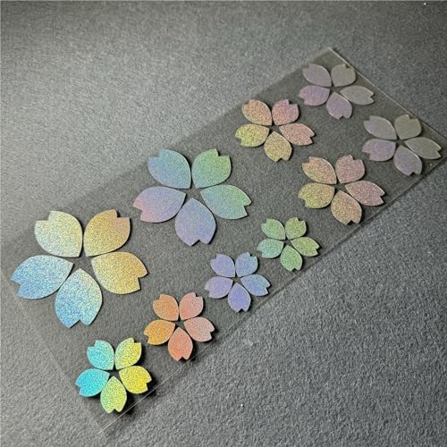 Image of Creative Fashion Flower Cherry Blossoms Petal Leaves Motor Bike Stickers Auto Body Car Styling PVC Decals (Star Laser)