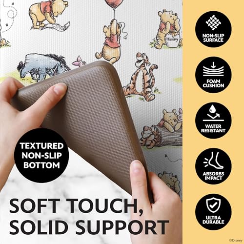 Image of Disney Winnie the Pooh Anti-Fatigue Kitchen Mats for Floor, 17x29, Non-Slip