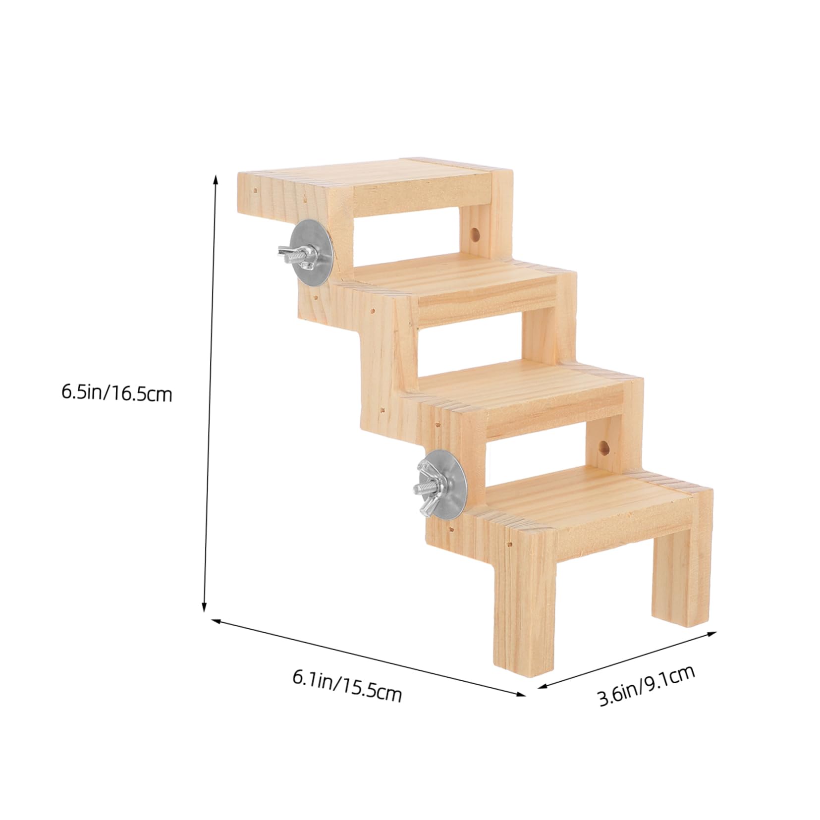 SUPVOX Climbing Ladder Bird Cage Toy Z-Shaped Ladder Bird Chew Toys Playground Accessory