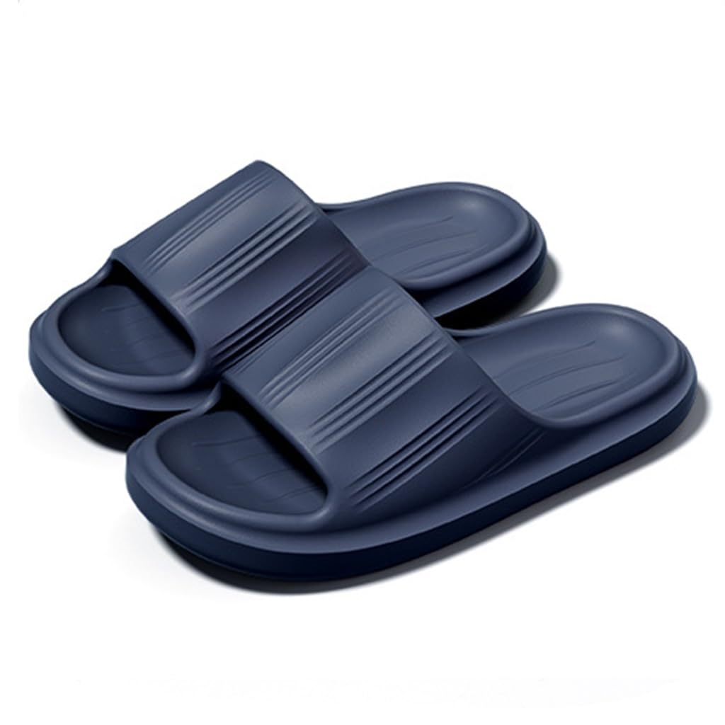 Zapatillas de Verano para Parejas en casa para Hombres y Mujeres, Zapatillas de Interior Antideslizantes para Ducha para Hombres, Sandalias de Playa con Punta Abierta (Gris, 40/41 EU)