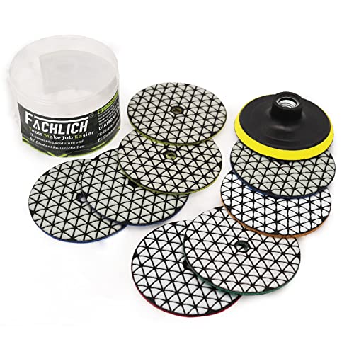 4-Zoll Betonschleifscheibe 12-Segment Diamant - Für Beton, Marmor, Stein & Mauerwerk