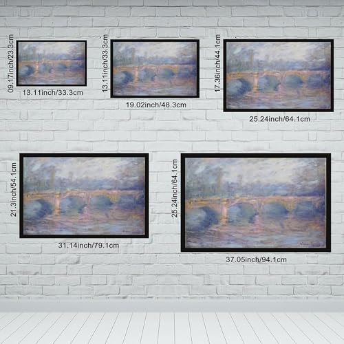 Impression sur toile Monet Waterloo Bridge reproduction d'art haute définition