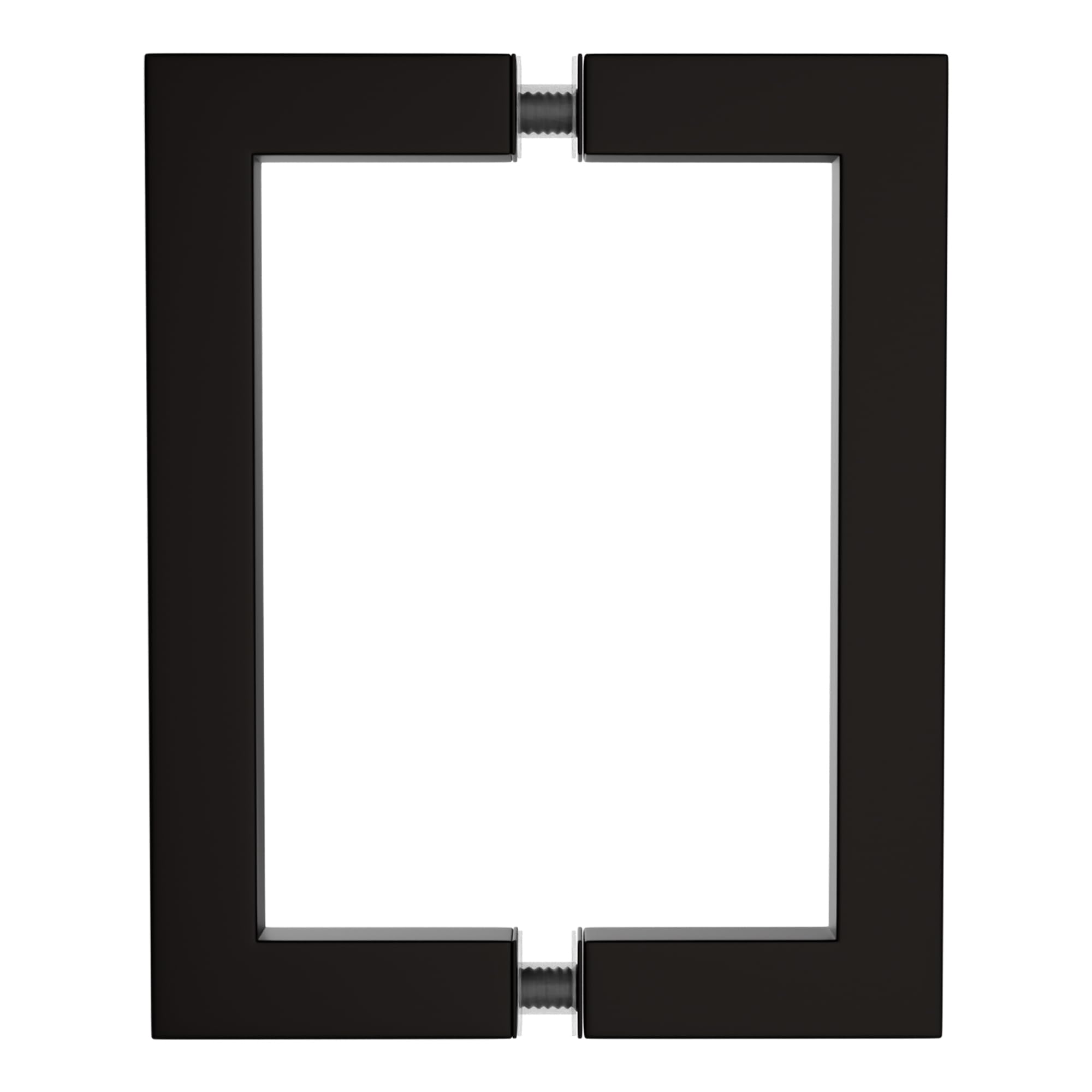 BRIXWELL SQPH6X60RB - Tirador cuadrado de espalda a espalda, 15 cm de centro a centro, 15 - 1,9 cm de longitud, acabado de bronce aceitado