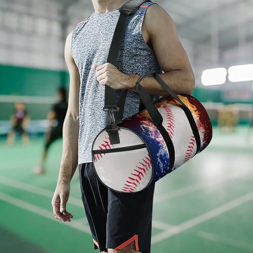 Sac de sport Eau Feu 45cm format duffel compact pour gym et week-end