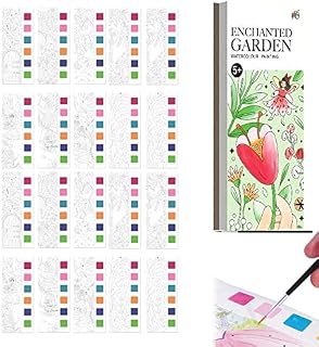 Keptfeet Water Colouring Books for Children, Kids Water Painting Books, 20 Picture Creative Pocket Watercolour Paint Book, Christmas Birthday Gifts for Kids
