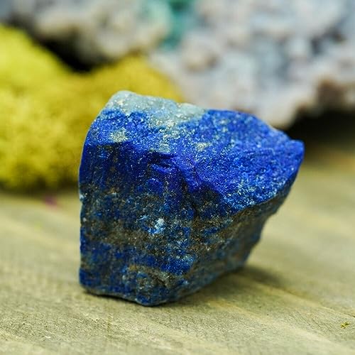 Lapis Lazuli Rough Stones Quartz Crystal Afghanistan Raw Specimens Home Decor Spiritual DIY Jewelry Ornaments (Size : 100g(2-6Pc