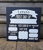 First Day of School Sign Photo Board Prop. OR Last Day of School. Reusable. White Board. Chalk Board. Dry Erase.