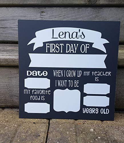 First Day of School Sign Photo Board Prop. OR Last Day of School. Reusable. White Board. Chalk Board. Dry Erase.