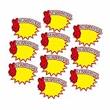 predolo Étiquettes de prix de vente de 10 pièces, de billets de prix, de signe de prix de magasin de remise pour le d'affaires, style D