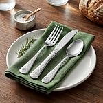 Liberty Tabletop Celtic 45pc Flatware Set Service for 8 18/10 Stainless Steel Silverware Made in USA - Image 2