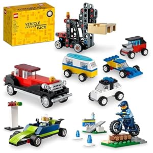 LEGO Creator Vehicle Pack 66777 Collectible Car Set with Buildable Car Toys, Great Party Favors for Goodie Bags or Stocking Stuffers for Boys, Girls and Kids Ages 8 and Up