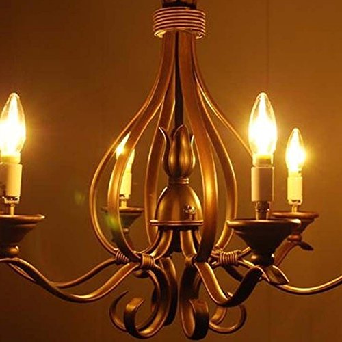 Zz Lighting 2W Led Filament Torpedo Tip Candle Light Bulb 20W Incandescent Bulb Equivalent 2700K 160Lm E12 Base(2W,6Pack) #TOP4