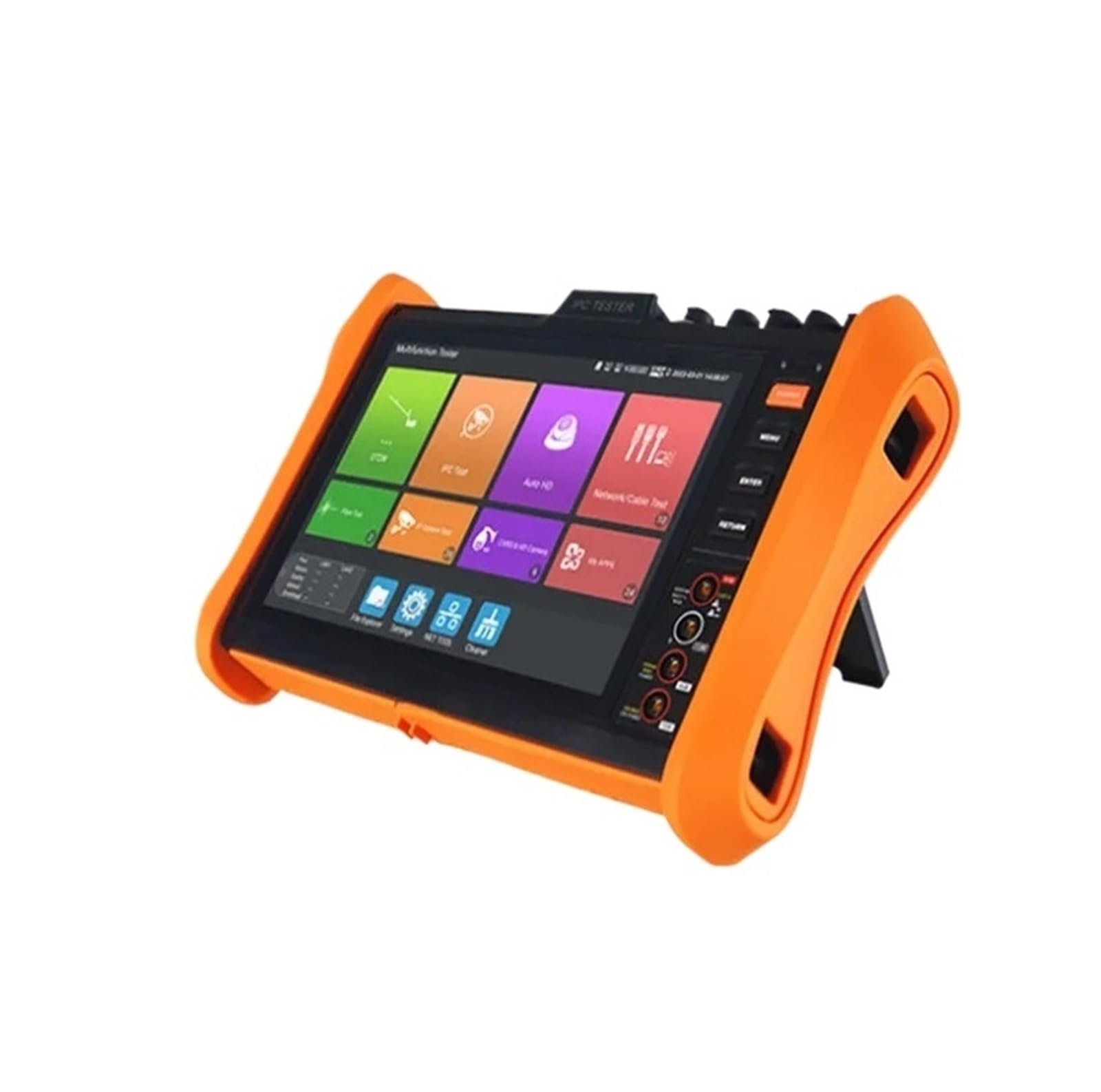 Tester CCTV, 8 "Tester Kamery IP H.265 8K Tester CCTV SFP PoE ++ AHD TVI CVI Test Sieci Światłowodowej Tester Kabla VGA Tester(H12-ADH)