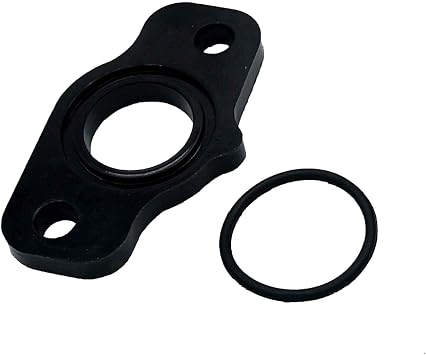 Carburetor Mounting Joint Insulator & Seal O-Ring for Suzuki LT 80 | Rubber, Black, for Quadsport 80 1987-2006