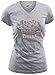 NCAA LSU Tigers Women's Fitted College Logo V-Neck Tee, Medium