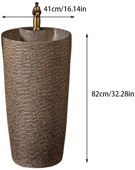 Bathroom Countertop Vessel Sink Home Pedestal Sink Wash Basin Ceramic Hotel Pedestal Sink Vanity