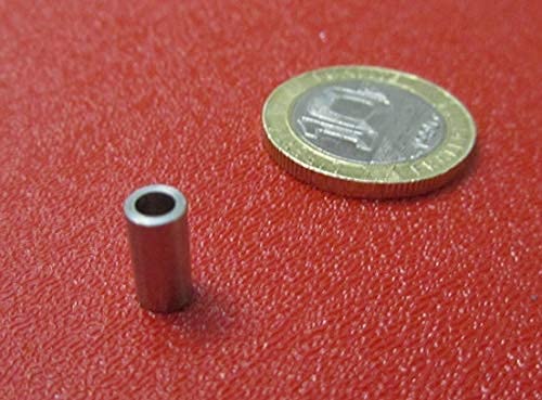 18-8 Stainless Steel Spacer Unthreaded No 4 Screw Size x .187" OD x .115" ID x .375" Length 10 Pcs