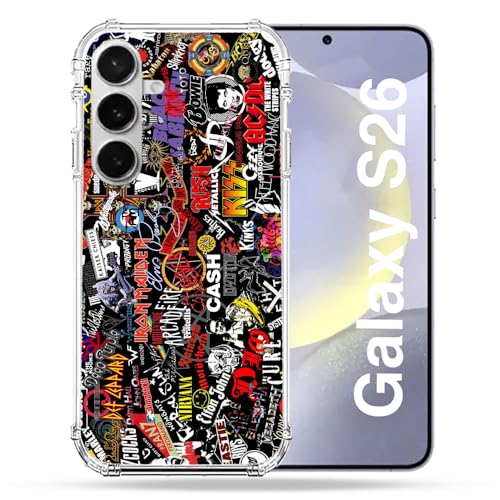 Coque Samsung S26 Musique Rock antichoc pour éviter les bris d'écran