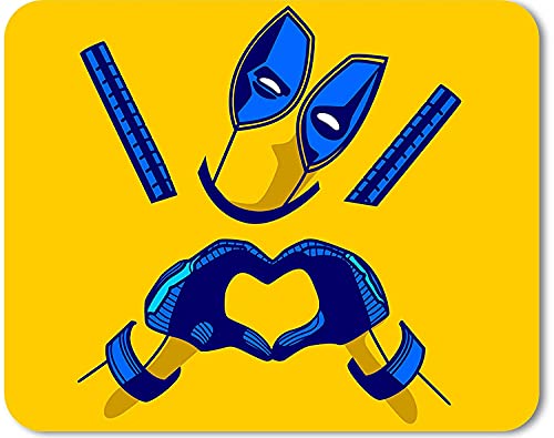 Image of ZORI Avengers - Deadpool Yellow Background Gaming Mouse Pad - Computer Laptop PC| WFH Office | Anti-Skid, Anti-Slip, Rubber Base | Avengers Superhero | (Deadpool 03 Yellow)