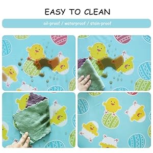 Plastic Tablecloth 54x108 Inch, 2Pack Disposable Rectangle Table Cloth/Cover for Easter Table Decor Plastic Tablecloth 54×108 Inch 2Pack Disposable Rectangle Table ClothCover for Easter Table Decor