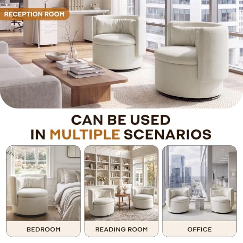 HNY Swivel Accent Barrel Chair with Storage by HNY - Used condition - Image 9