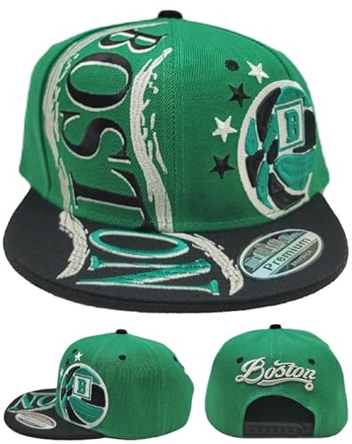 Boston New Leader Premium Hurricane Green Black Era Snapback Hat Cap
