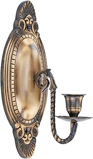Renovator's Supply Antique Brass Wall Sconce Candle Holder Victorian Vintage Design