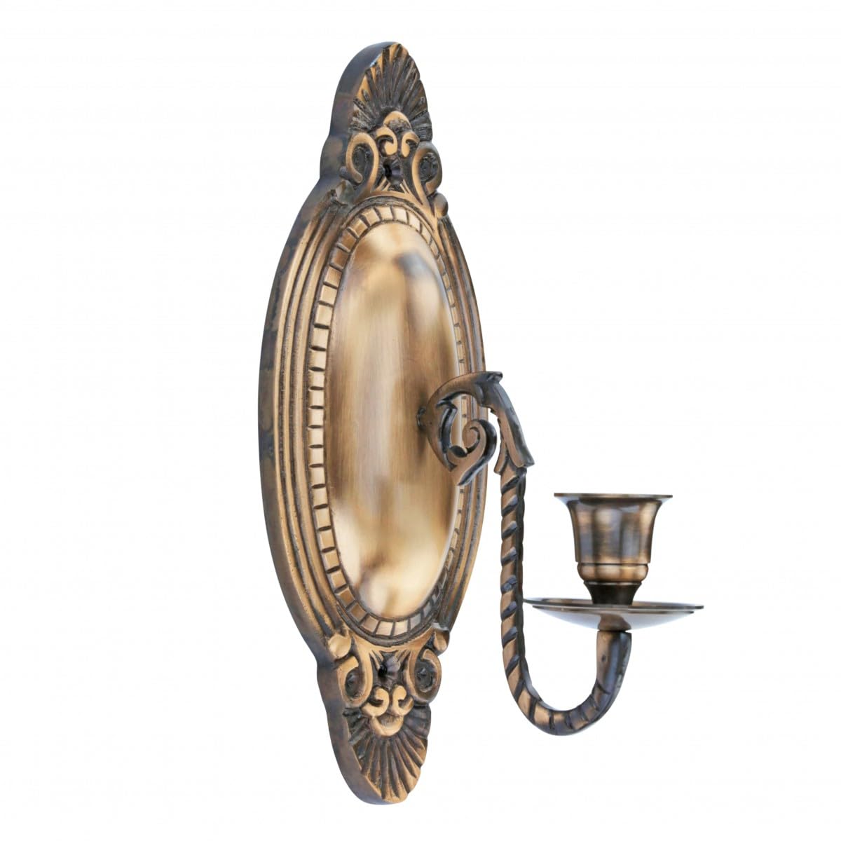 Renovator's Supply Antique Brass Wall Sconce Candle Holder Victorian Vintage Design