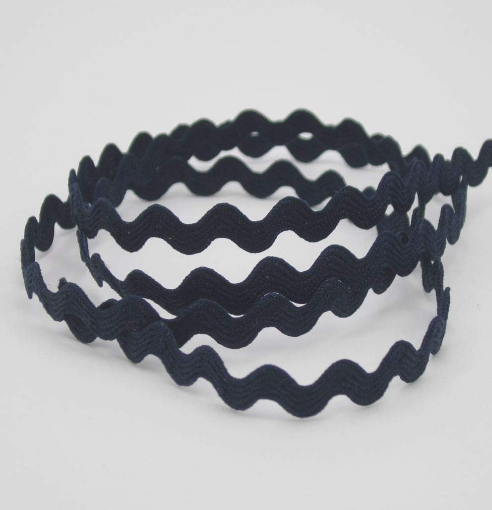 8mm RIC Rac Trim Dark Navy Blue - per metre