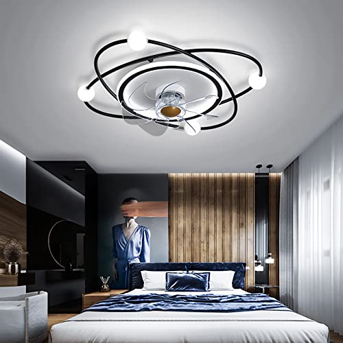 Ventilateur de plafond avec lumières LED dimmables et lustre silencieux encastré