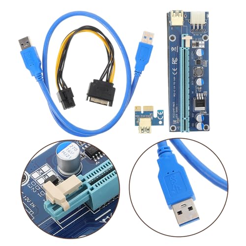 Adaptador PCIe Riser para evitar caídas de tensión en gráficas 5