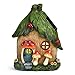 Produktbild Feengarten-Hausstatue, hängende Baumskulptur, Outdoor-Figuren, Baumornament mit solarbetriebenen Lichtern und Pilzen für Terrasse, Rasen, Hof, Veranda, Einweihungsgeschenk, 17.8 x 7.1 x 2.6 cm