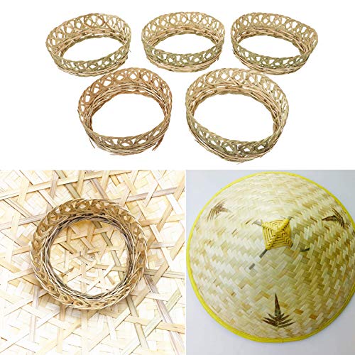 HEALLILY Chapéu 5Pcs Oriental Asiático Chapéu Chapéu Cônico Anel Chapéu Chinês Japonês Engraçado Cha
