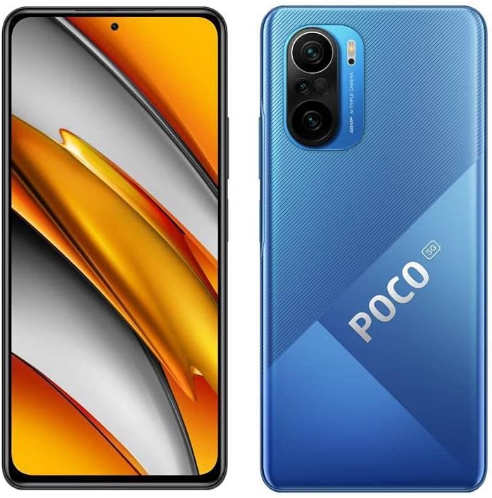 Poco F3 5G 256GB 8GB RAM Factory Unlocked (GSM Only | No CDMA - not Compatible with Verizon/Sprint) International Version - Ocean Blue
