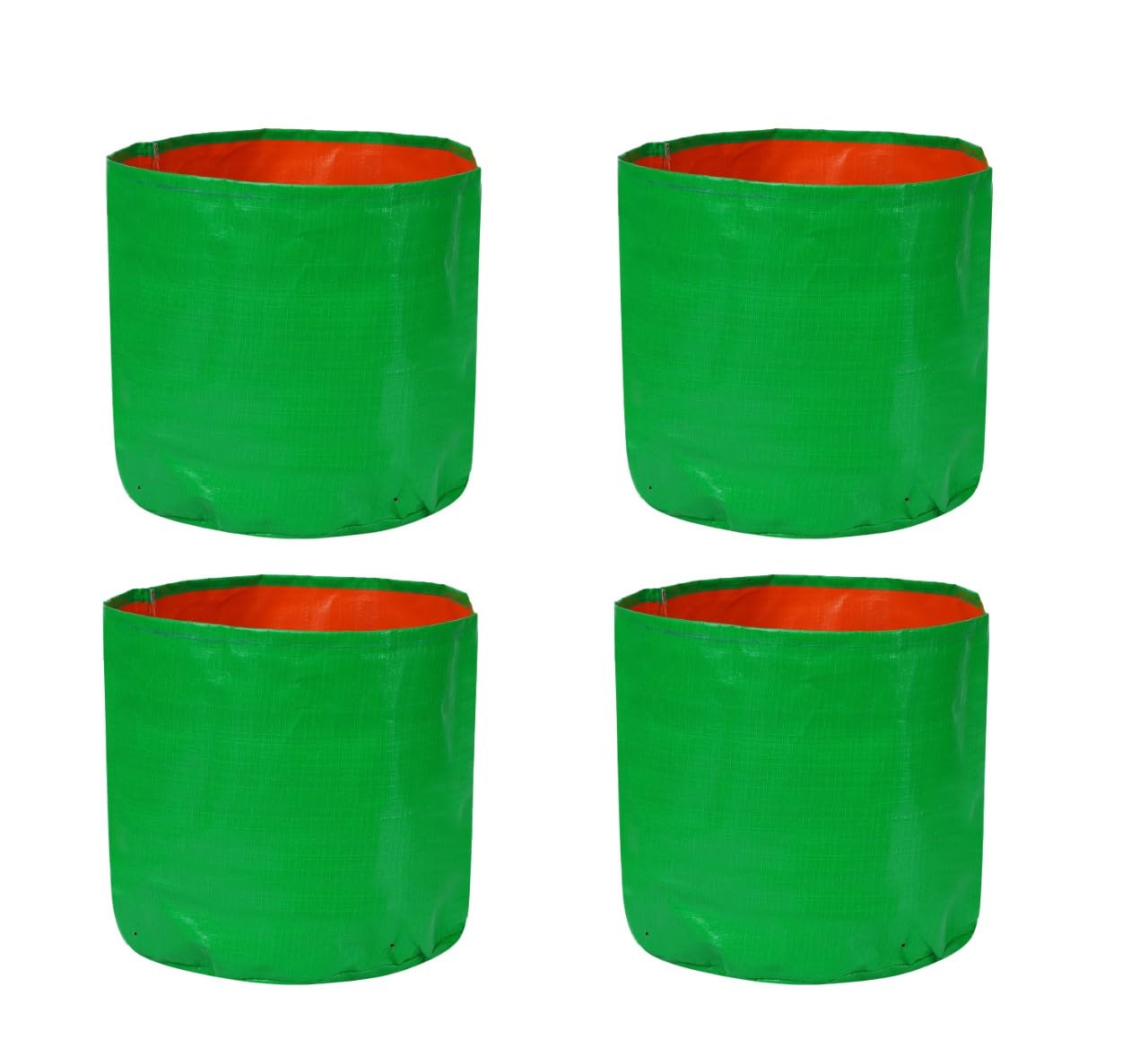 ROOT FRESH 15” x 15” (Pack of 4) HDPE UV Treated Grow Bags for Terrace and Vegetable Gardening | 260 GSM Growing Bag (Green & Orange) (B0CD64NXBP) Amazon Price History, Amazon Price Tracker