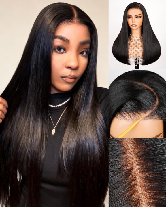 Arabella Hair 6x5 Wear and Go Glueless Wig Human Hair Black Straight Wig