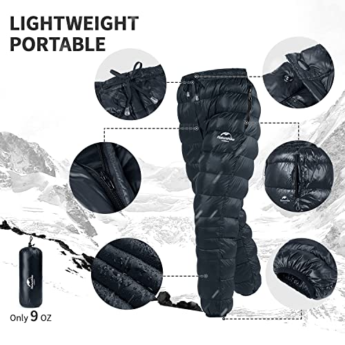 Image of Naturehike Down Pants,Men's Women's Puffy Pants,Winter Warm Outdoor Men Women Ski Snow Pants,Camping Hiking Pants