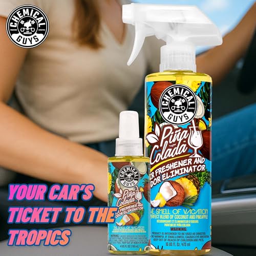 Chemical Guys AIR22904 Premium Air Freshener & Odor Eliminator (4 Oz, Piña Colada Scent) - Image 6