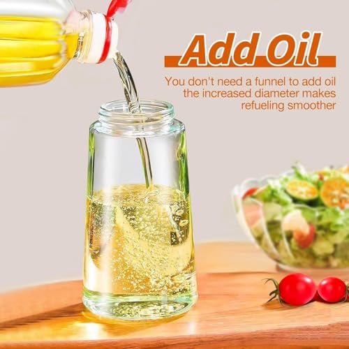 Image of TrendPlain Glass Oil Sprayer and Dispenser Bottle, 500ml Capacity, 2-in-1 Design (1 Pack, Multicolour)