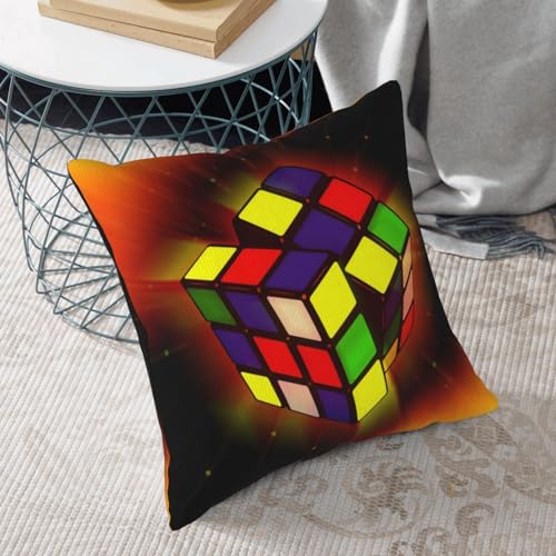 Housse de coussin en velours côtelé imprimé puzzle premium - 7