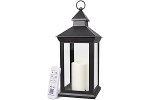Bright Zeal Battery Operated Candle Lantern for Indoor Lighting