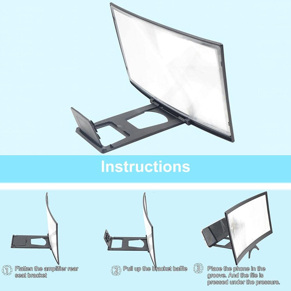 Lupa para la Pantalla, Amplificador portátil HD para, Compatible con teléfono móvil