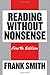 Reading Without Nonsense