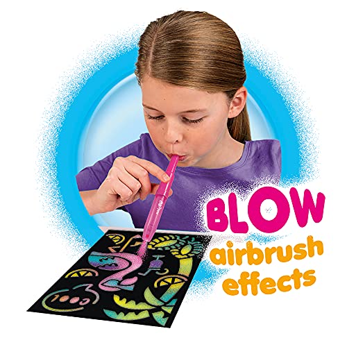 BLOPENS Sequins Activity Set John Adams : coffret de feutres à aérographe avec paillettes dès 4 ans