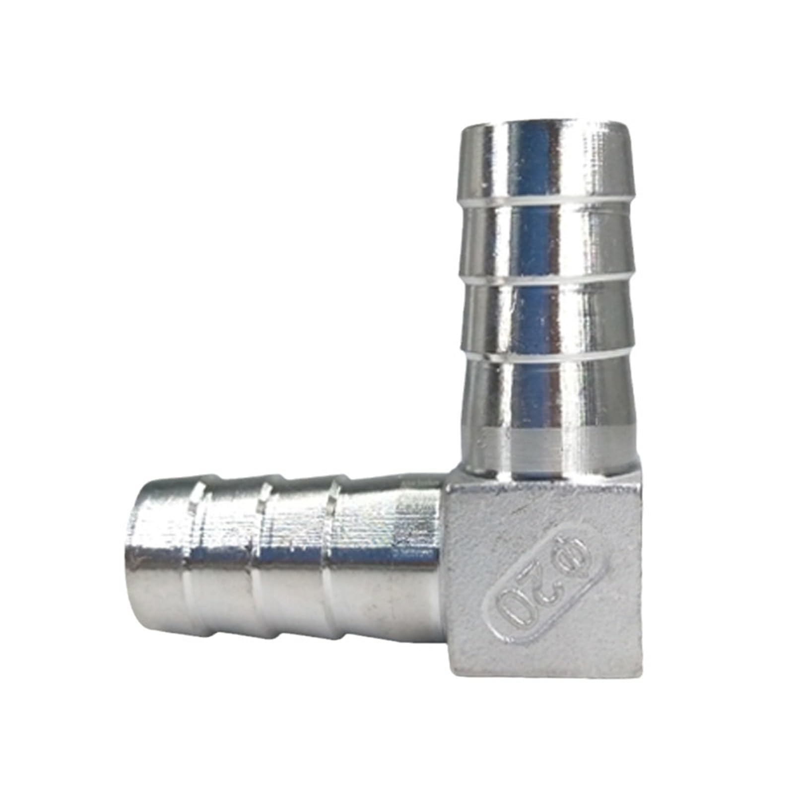 Hose Barb 304 Stainless Steel Hose Tail Barb Connectors 6mm 8mm 10mm 12mm T Type Y Type Pipe Fitting Pagoda Tail Barb Connector(L Elbow,16mm)