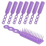Bulk Hair Brushes for Homeless Individually Wrapped, Hair Brush Bulk, Pack of 100 Hair Brush for Curly Hair Suitable for Homeless,Shelter,Air Bnb/Hotel,Purple