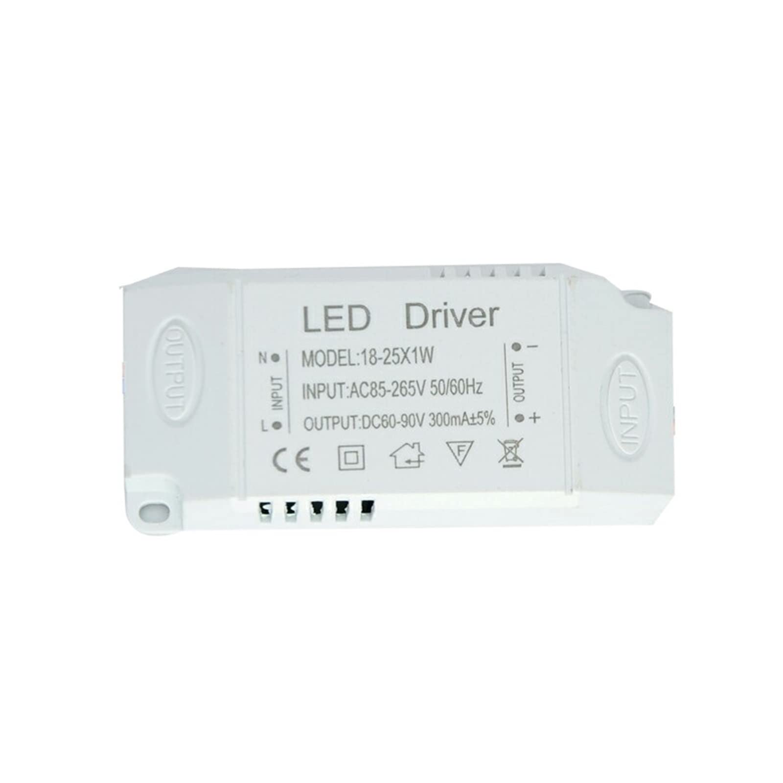 Foco downlight driver LED 18-25W con fuente de alimentación de amplio voltaje estable