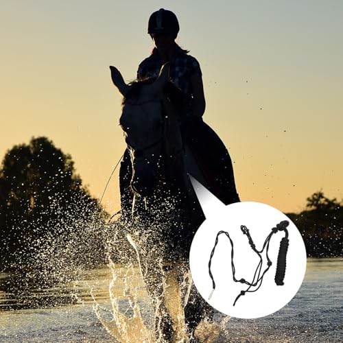 Cabestro para caballos de cuerda Alipis: equipo de entrenamiento resistente con nudo rígido 7