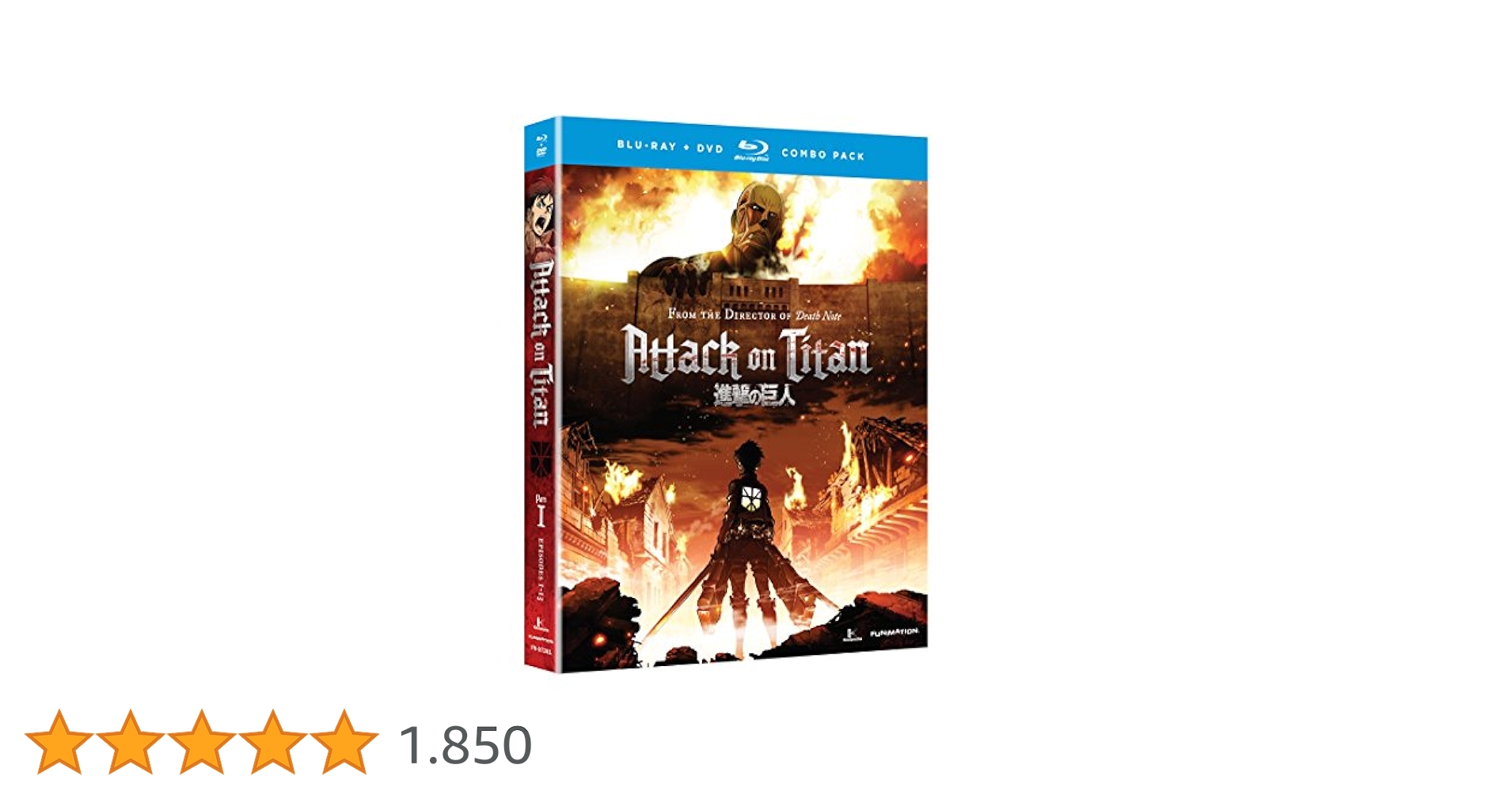 (未使用･未開封品)　進撃の巨人： パート１ 通常版 北米版 / Attack on Titan Pt.1 [Blu-ray+DVD][Import] vf3p617 進撃の巨人： パート1 通常版 北米版 / Attack on Titan Pt.1