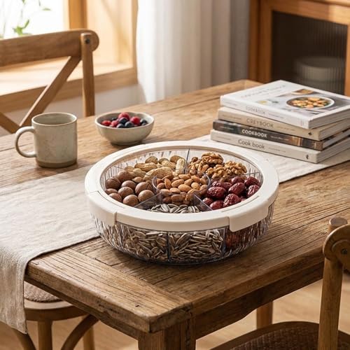 Plateau de service compartimenté idéal pour les apéritifs du Nouvel An